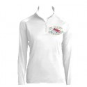 Ladies Sport-Tek Sport-Wick Stretch 1/2-Zip Pullover (White)