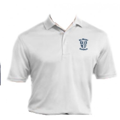 Men's Sport-Tek Dri-Mesh Pro Sport Shirt (White)